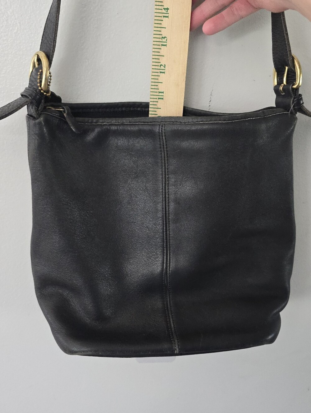 COACH Vintage Leather Soho Rivington 4141 Shoulder/Hobo Bag Black - Picture 10 of 16